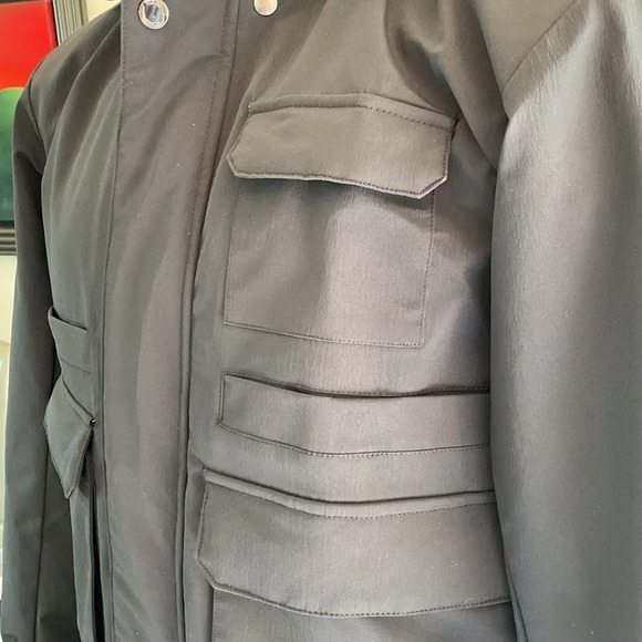 TUMI MENS FLEX JACKET SIZE MEDIUM THREE PART JACKET removable hood water resist - Picture 4 of 9